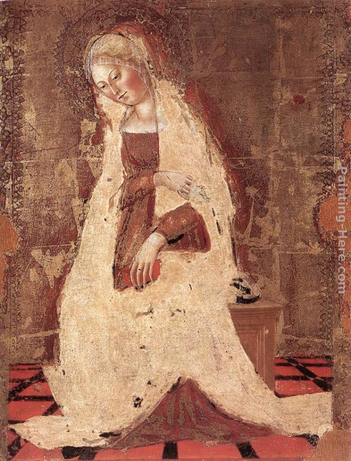 Madonna Annunciate painting - Francesco Di Giorgio Martini Madonna Annunciate art painting
